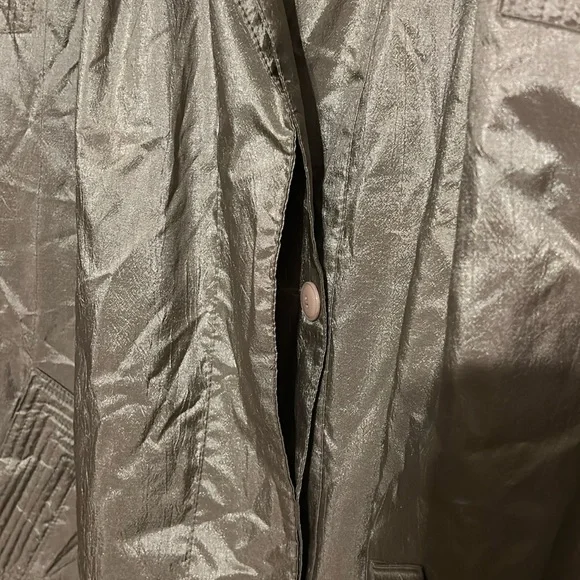 Women's Tan Rain Coat - Picture 3 of 8